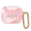 Guess GUA3UNMP AirPods 3 cover pink/pink Marble Collection