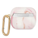 Guess GUA3UNMP AirPods 3 cover pink/pink Marble Collection