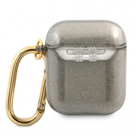Guess GUA2UCG4GK AirPods cover black Glitter Collection
