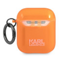 Karl Lagerfeld KLA2UCHFO AirPods 1/2 cover orange/orange Choupette