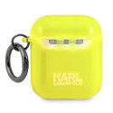 Karl Lagerfeld KLA2UCHFY AirPods cover yellow/yellow Choupette