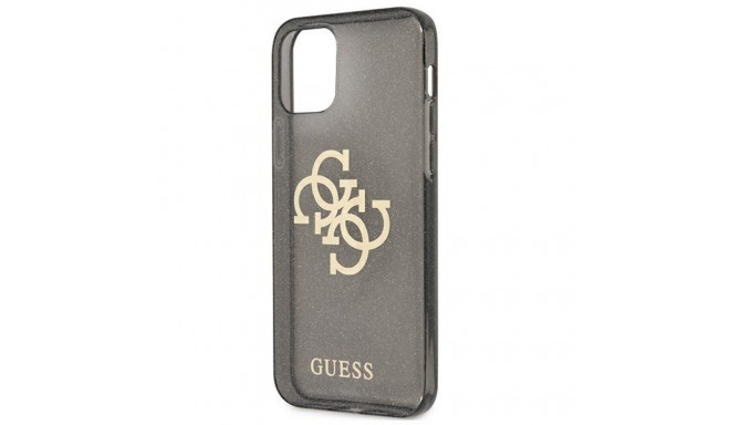 Guess GUHCP12LPCUGL4GBK iPhone 12 Pro Max 6.7" black hard case Glitter 4G Big Logo