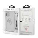 Guess GUHCP12LKS4GSI iPhone 12 Pro Max 6.7" Transparent hardcase 4G Silver Charms Collection