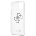 Guess GUHCP12LKS4GSI iPhone 12 Pro Max 6.7" Transparent hardcase 4G Silver Charms Collection