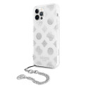 Guess GUHCP12LKSPESI iPhone 12 Pro Max 6.7" silver/silver hardcase Peony Chain Collection