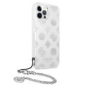 Guess GUHCP12LKSPESI iPhone 12 Pro Max 6.7" silver/silver hardcase Peony Chain Collection