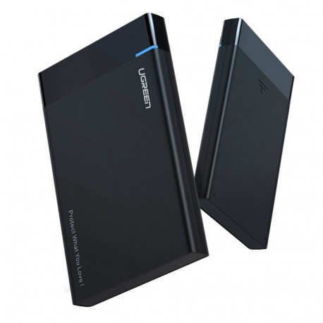 2,5" ārējais HDD|SSD bloks UGREEN US221, SATA 3.0, USB-C, 50cm (melns)