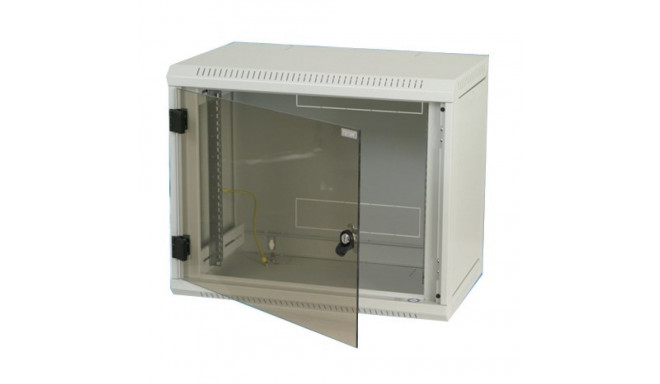 Triton Delta B4S 19" Rack Wall-mount 6U/400 glass door Wall mounted rack Grey