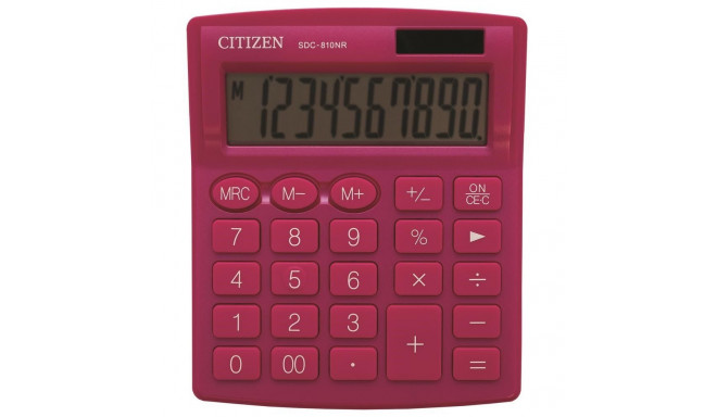 CITIZEN SDC-810NRPKE 10-DIGIT OFFICE CALCULATOR pink