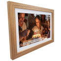 Denver photo frame with FRAMEO FHD 15.6" 8GB light wood