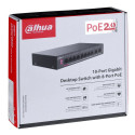 Dahua Technology PoE DH-PFS3010-8GT-96 Unmanaged Gigabit Ethernet (10/100/1000) Power over Ethernet 