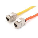 DIGITUS Keystone module RJ45 CAT 6A, STP, 500 MHz, slim-line, toolless