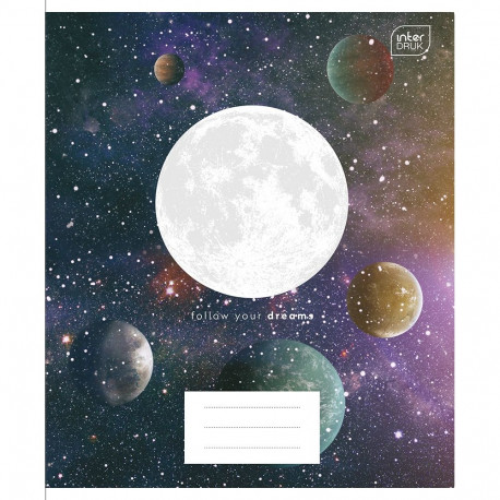 Kaustik 165x208 60 lehte, 5x5ruut, Galaxy assortii Interdruk