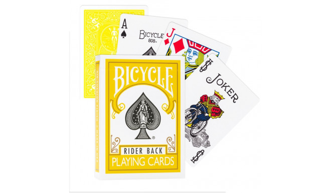 Bicycle Rider Back Cards (yellow)