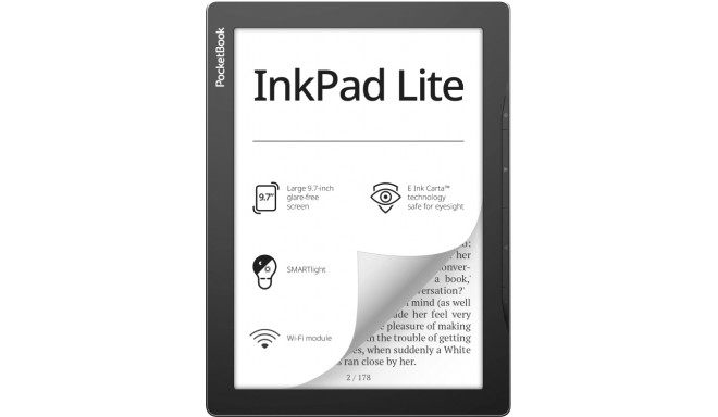 PocketBook e-luger InkPad Lite 8GB, hall/must