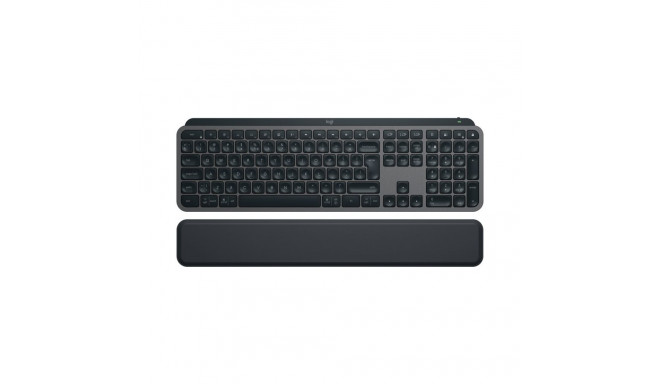 Logitech MX Keys S Wireless Keyboard + Palm Rest, Bluetooth, Illuminated, US, Graphite