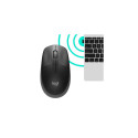 Logitech M190 Full-Size Wireless Mouse, RF Wireless, 1000 DPI, Charcoal