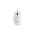Logitech B100 Wired Mouse, USB Type-A, Optical, 1000 DPI, White