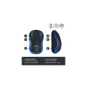 Logitech M185 Wireless Mouse, RF Wireless, 1000 DPI, Black/Blue