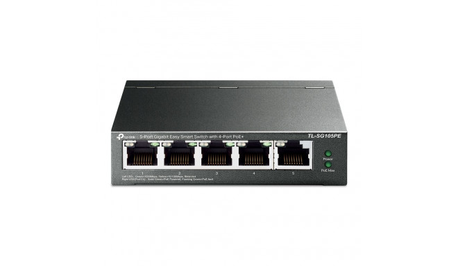TP-Link 5-portine gigabit lihtne nutikas PoE lüliti 4-portilise PoE+ga