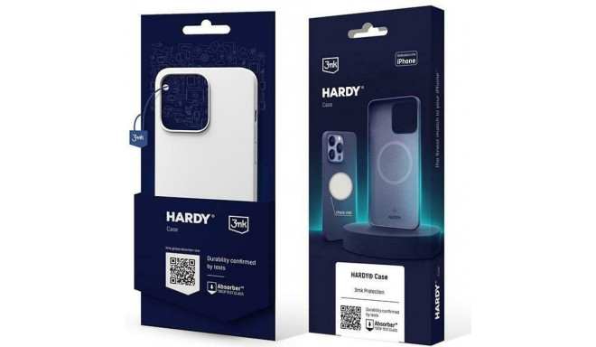 3MK Hardy Case iPhone 15 Pro 6.1" hõbedane-valge MagSafe