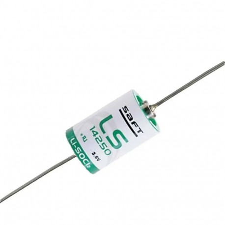 Battery - Saftls14250 Cr1/2 Aa 3.6v 1200mah Mit Axialdraht Lithium 1 pc.