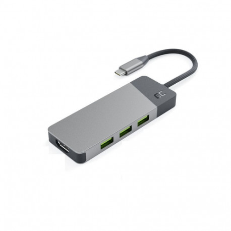 Green Cell Connect 7in1 (3xUSB-A 3.1 HDMI 4K 60Hz USB-C PD 85W)