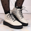 Filippo W PAW482 beige insulated leather platform boots (41) Filippo W PAW482 beige insulated leather platform boots (41)