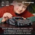 "LEGO Technic Koenigsegg Jesko Absolut Supersportwagen in Grau 42173"