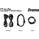 "68,6cm/27"" (1920x1080) iiyama ProLite XUB2793HSU-B6 16:9 FHD IPS 100Hz 1ms HDMI DP Pivot VESA Spea