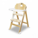 High chair for feeding Floris White Natural