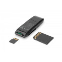 Card Reader 2-ports USB 2.0 SD/MicroSD compact black