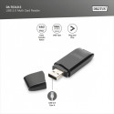 Card Reader 2-ports USB 2.0 SD/MicroSD compact black