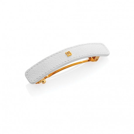 BALMAIN HAIR juukseklamber valge / Limited Edition Legacy Barrette White Leather
