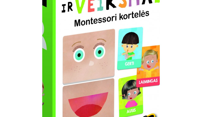 HEADU Flashcards Emotions and Actions Montessori (In Lithuanian lang.)