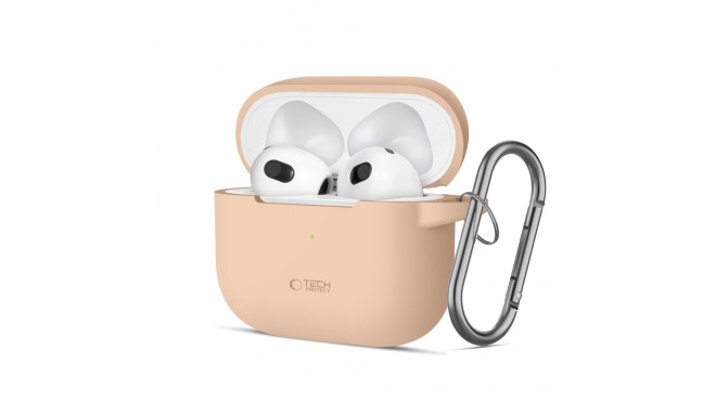 TECH-PROTECT SILICONE HOOK APPLE AIRPODS 3 CAFFE LATTE