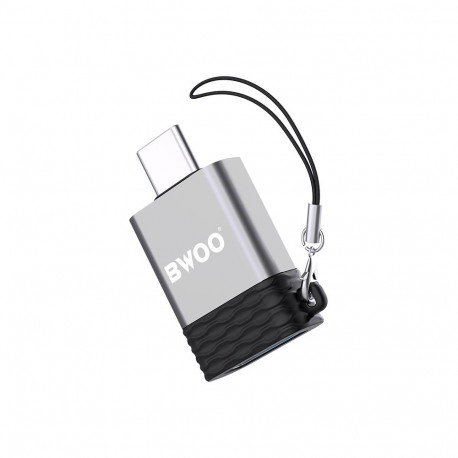 BWOO Adapter USB - USB-C Gray OTG BZ-35