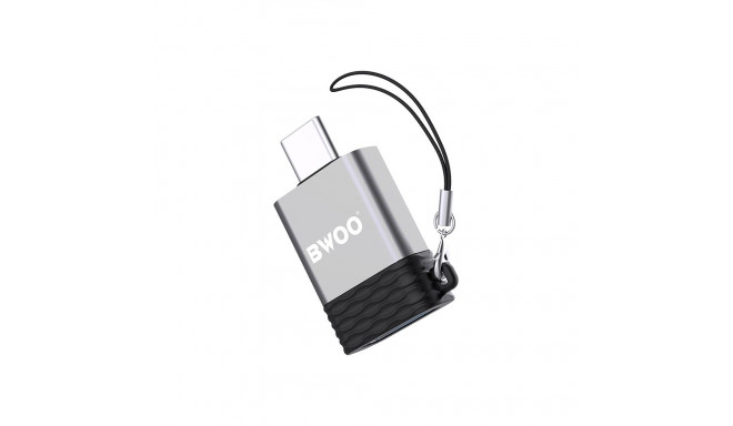 BWOO Adapter USB - USB-C Gray OTG BZ-35
