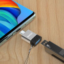 BWOO adapter BZ-35 USB - USB-C gray OTG