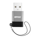 BWOO adapter BZ-38 USB-C - USB gray OTG