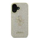 GUESS case for IPHONE 16 Plus GUHCP16MHG4SGD (Fixed Glitter Big 4G) gold