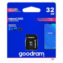 GOODRAM memory card microSD 32GB 100MB/s class 10 UHS I with adapter SD