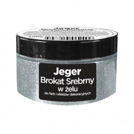 JEGER GLITTER hõbedane geel 100ml