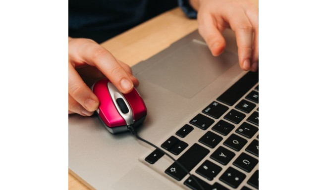 Verbatim Go Mini optiline hiir USB-A 1000 dpi roosa 49021