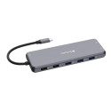 Verbatim Adapter Hub USB-C - 2xHDMI/DP/Eternet/6xUSB-A/Jack 3.5mm/2xUSB-C aluminum/aluminum 32153