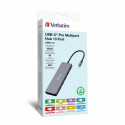 Verbatim Adapter Hub USB-C - 2xHDMI/DP/Eternet/6xUSB-A/Jack 3.5mm/2xUSB-C aluminum/aluminum 32153