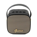 Guess Bluetooth speaker GUWSB2P4SMK Speaker mini black/black 4G Leather Script Logo with Strap