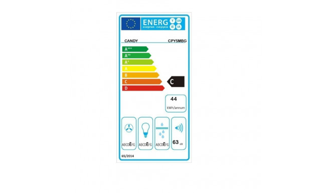 Candy õhupuhasti CPY5MBG varikatus, energiatõhususe klass C, laius 52 cm, 298 m³/h, mehaaniline juht