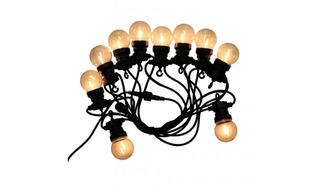Garden garland V-TAC VT-71510 5W 5 m rope, 10 bulbs 0.5W IP44 3000K 550lm (SKU 212728) Black