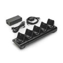 5-slot printer docking cradle; ZQ300 Series; includes power supply and EU power cord